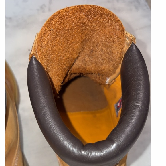 MENS Timberland Premium 6 IN Waterproof Boot Wheat Nubuck - Picture 7 of 12